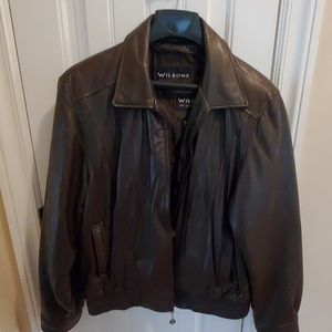 Leather coat